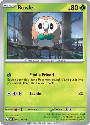 Rowlet [Reverse Holo] #10
