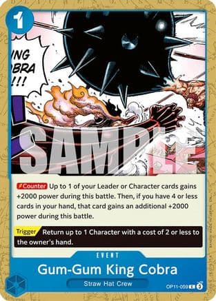 Gum-Gum King Cobra OP11-059
