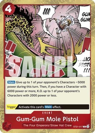 Gum-Gum Mole Pistol [Foil] ST21-017