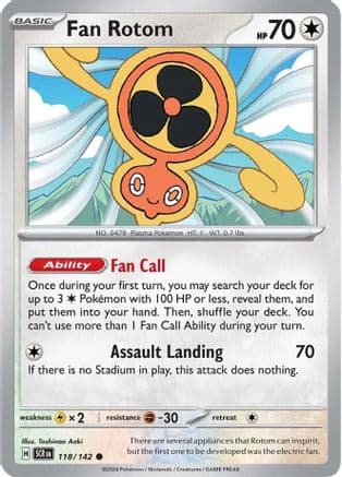 Fan Rotom [Reverse Holo] #118