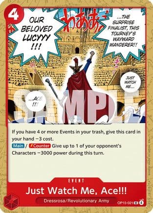 Just Watch Me, Ace!!! OP15-021