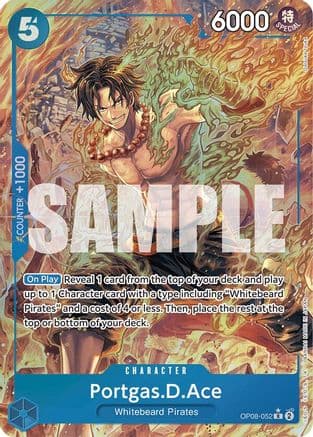 Portgas.D.Ace [Alternate Art] OP08-052