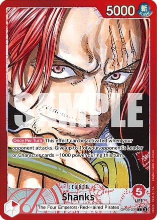 Shanks [Alternate Art] OP09-001