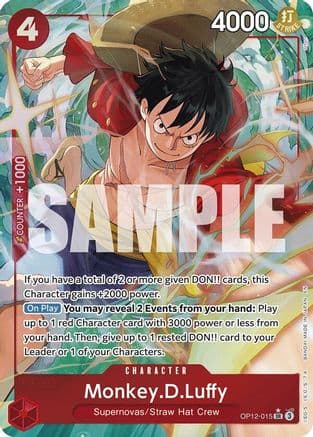 Monkey.D.Luffy [Alternate Art] OP12-015