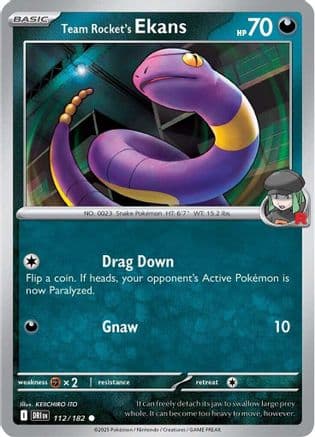 Team Rocket's Ekans #112