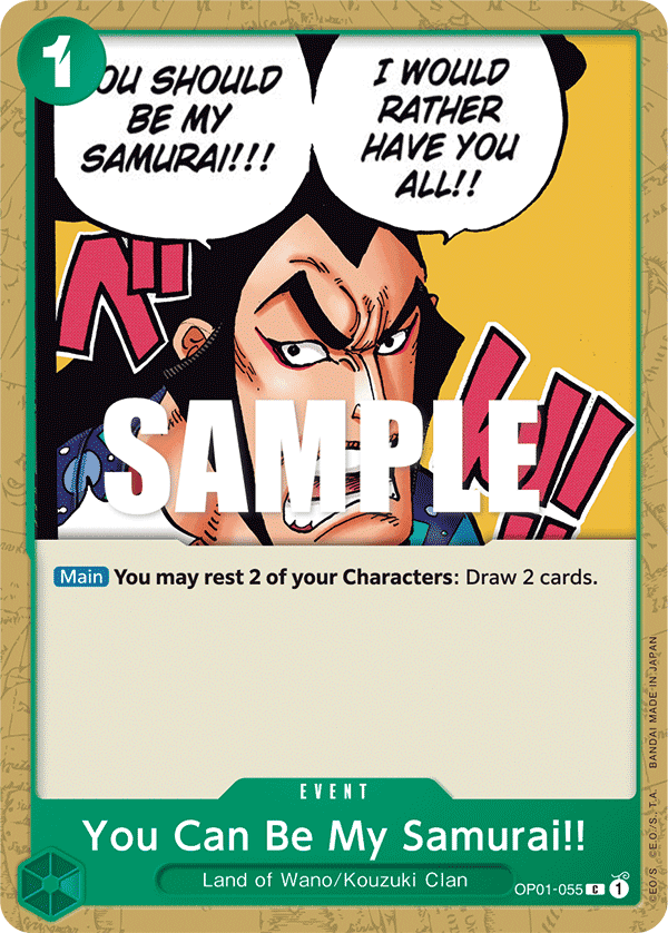 You Can Be My Samurai!! [Foil PRB-02] OP01-055