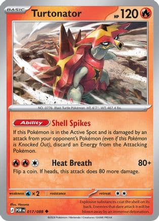 Turtonator [Reverse Holo] #17