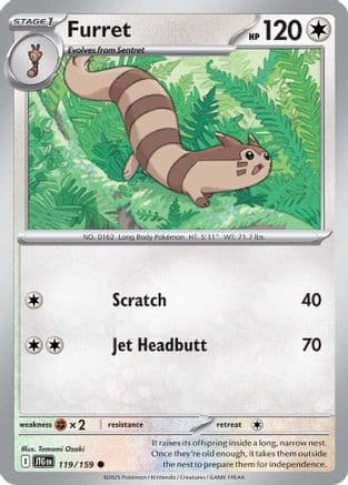 Furret [Reverse Holo] #119