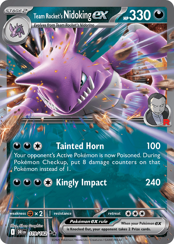 Team Rocket's Nidoking Ex [Prize Pack] #119