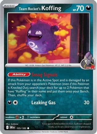 Team Rocket's Koffing #125