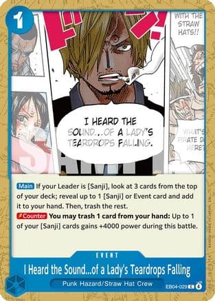 I Heard The Sound...Of A Lady's Teardrops Falling EB04-029