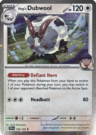 Hop's Dubwool [Cosmos Holo] #136