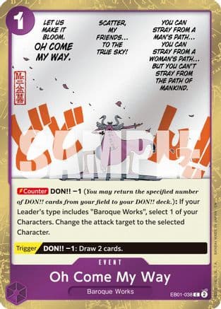 Oh Come My Way [Foil PRB-02] EB01-038