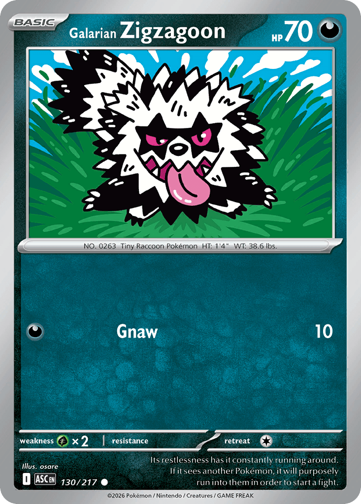 Galarian Zigzagoon [Energy] #130