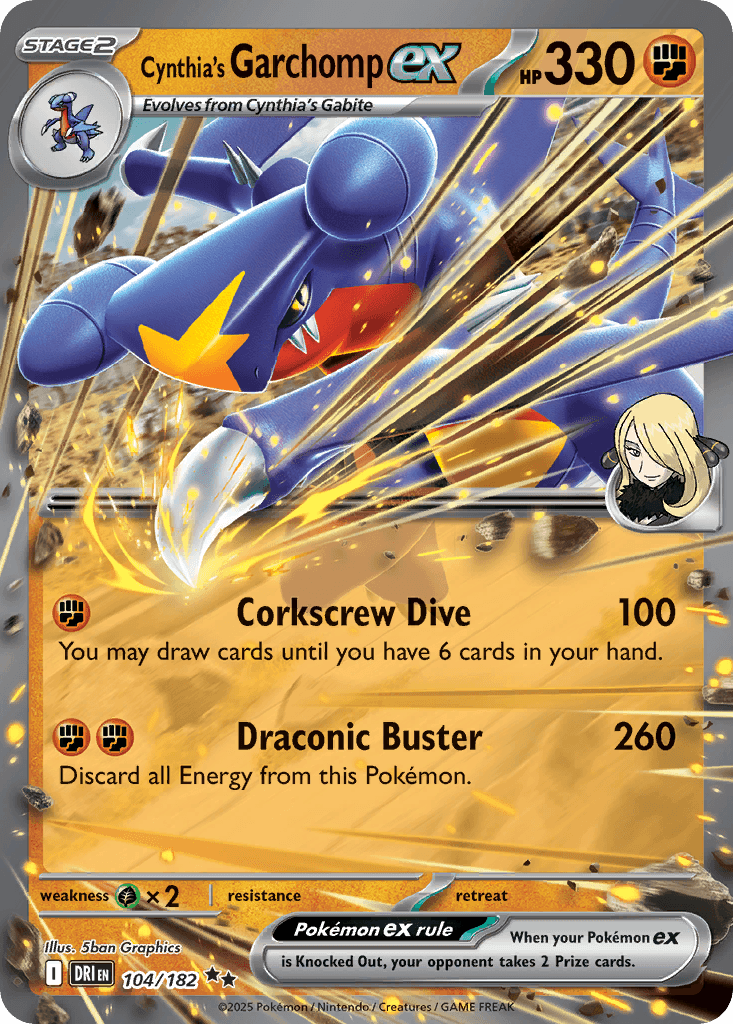 Cynthia's Garchomp Ex [Prize Pack] #104