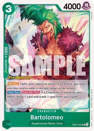 Bartolomeo [Pre-Release] OP07-031