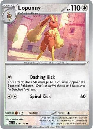 Lopunny [Reverse Holo] #108